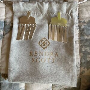 Kendra Scott Silver fringe earrings